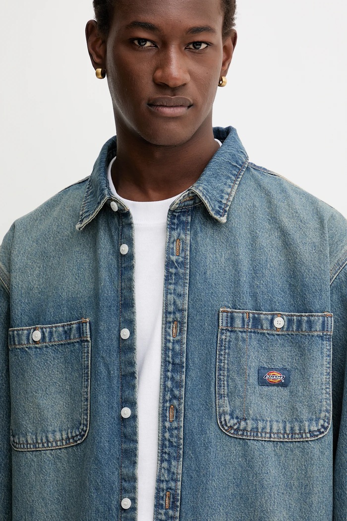 Dickies koszula jeansowa granatowy DK0A87PX