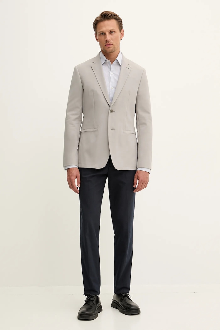 Calvin Klein koszula LV019EU039 niebieski AW25