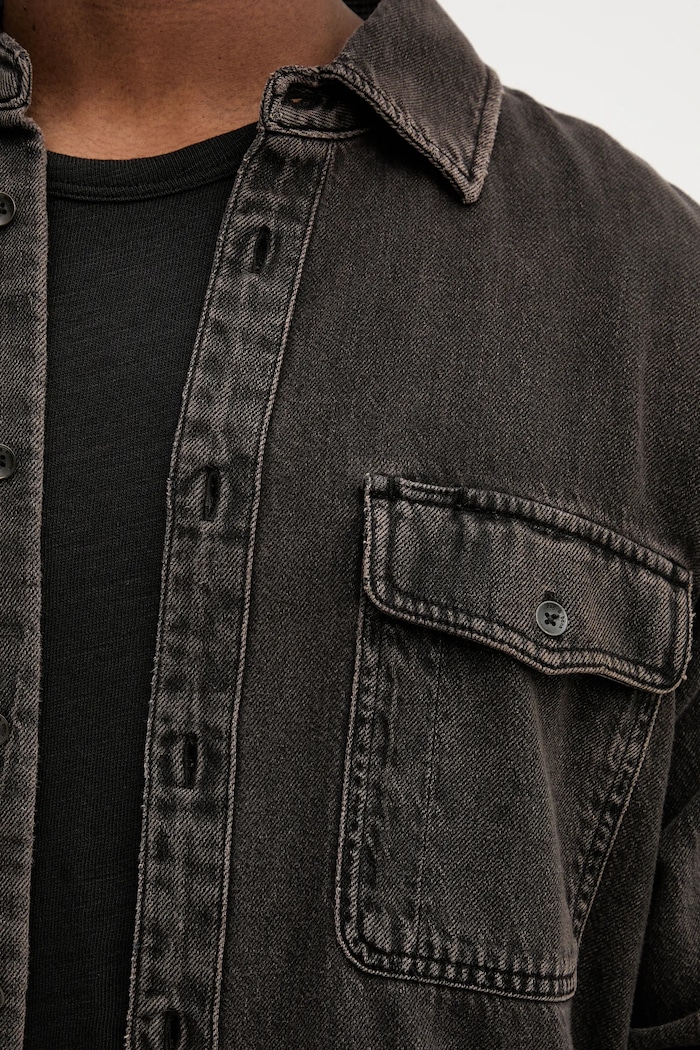 Τζιν πουκάμισο Rag & Bone RX0825FSUBB καφέ