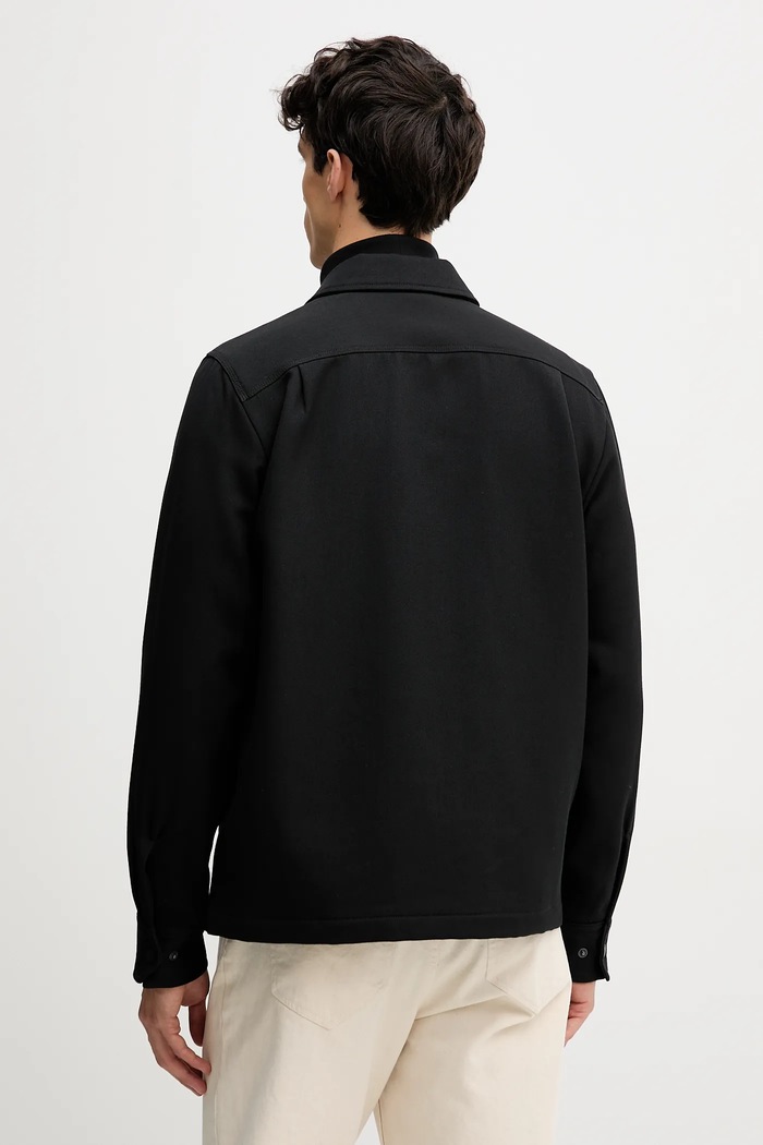 Ρούχα Πουκάμισο με προσθήκη μαλλιού Rag & Bone RV9525FSMWO μαύρο
