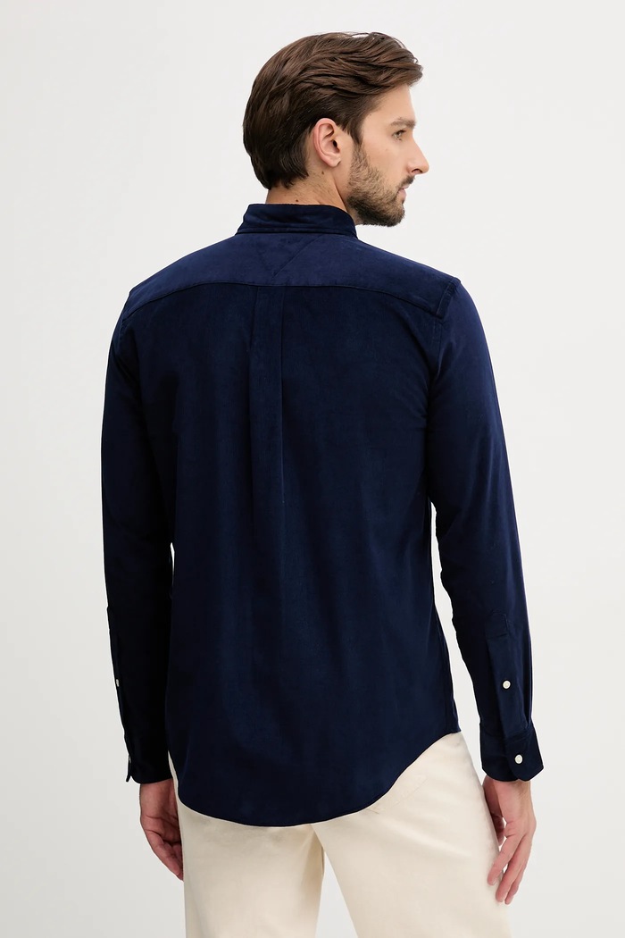 Ρούχα Tommy Hilfiger Πουκάμισο κοτλέ Tommy Hilfiger MW0MW40486 σκούρο μπλε