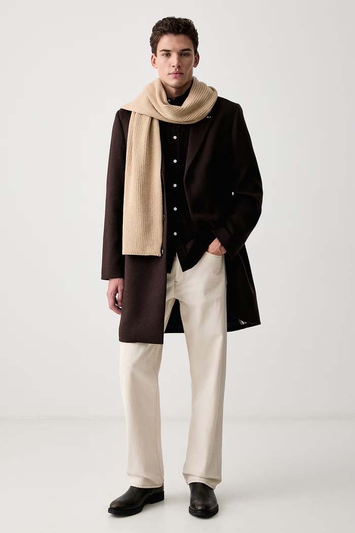 Tommy Hilfiger Πουκάμισο ανδρικό κοτλέ MW0MW40486 καφέ AW25