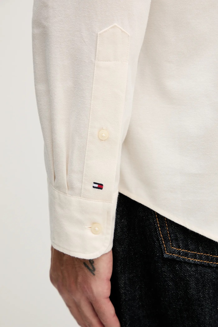 Bavlnená košeľa Tommy Hilfiger MW0MW40890 béžová