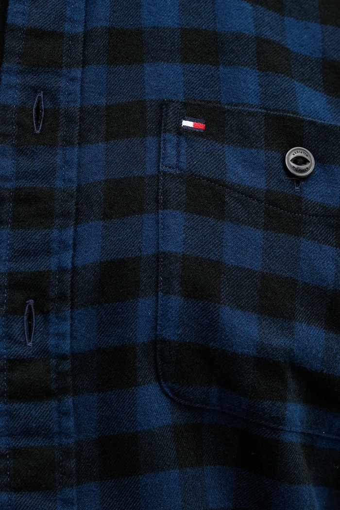 Tommy Hilfiger koszula bawełniana MW0MW41496 granatowy