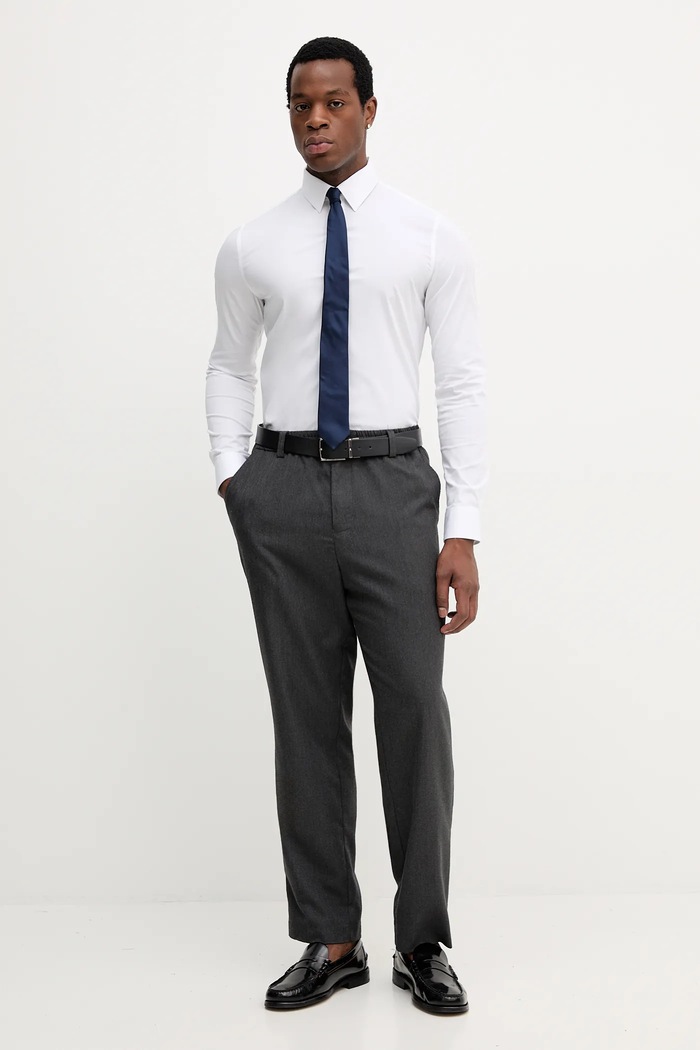 Calvin Klein cămașă LV019EU060 alb AW25
