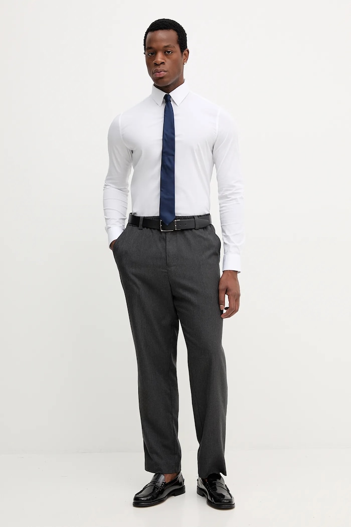 Calvin Klein cămașă LV019EU060 alb AW25