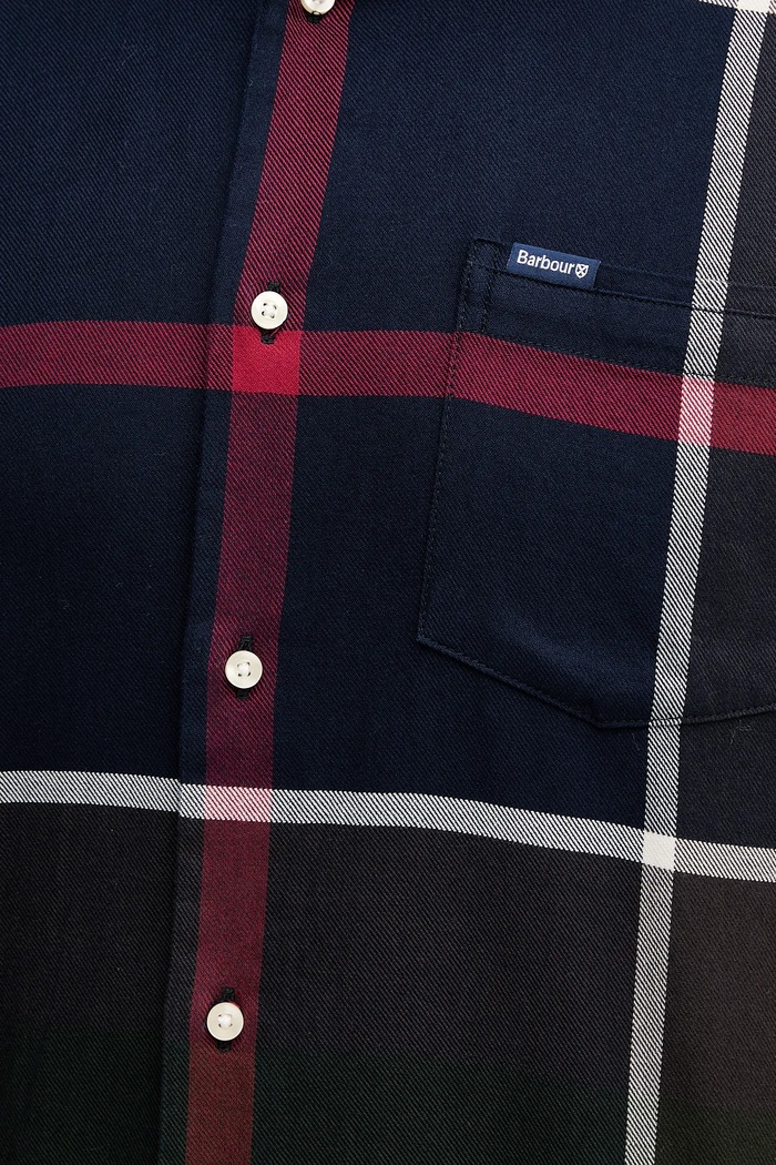 Barbour cămașă din bumbac DUNOON MSH4980 bleumarin