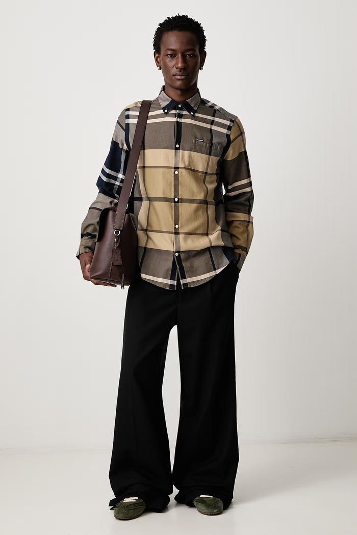Barbour Koszula męska bawełniana DUNOON MSH4980 multicolor SS26