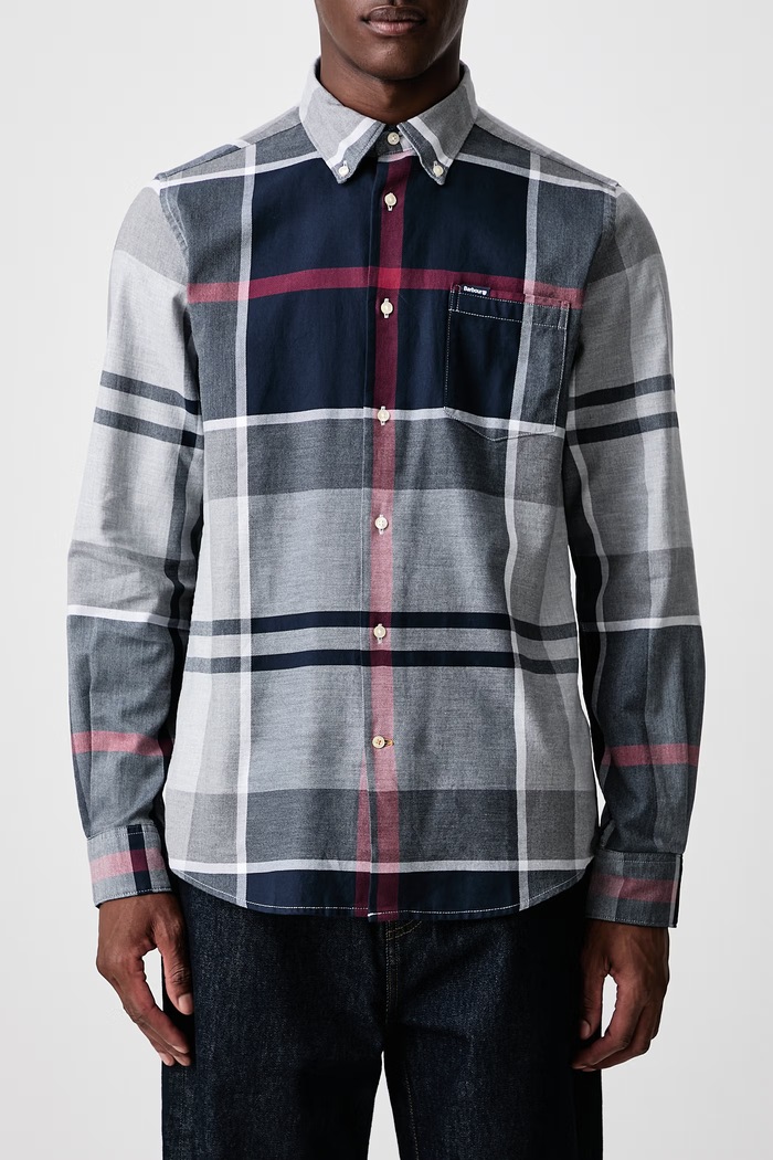Koszula męska bawełniana DUNOON Barbour multicolor MSH4980