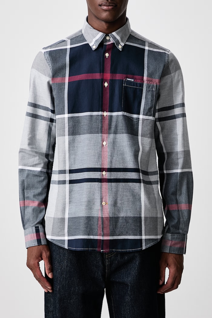 Koszula męska bawełniana DUNOON Barbour multicolor MSH4980