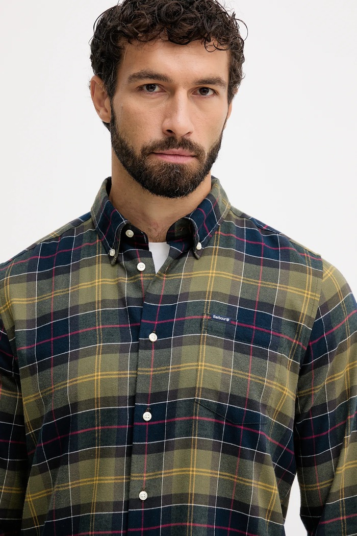 Cămașă din bumbac FORTROSE Barbour MSH4991 verde