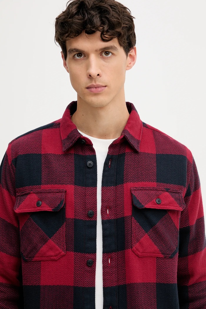 Cămașă din bumbac BERTOW Barbour MSH5645 bleumarin