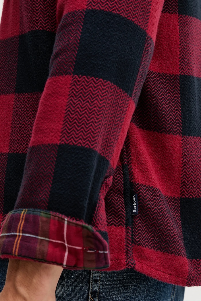 Cămașă din bumbac BERTOW Barbour bleumarin MSH5645