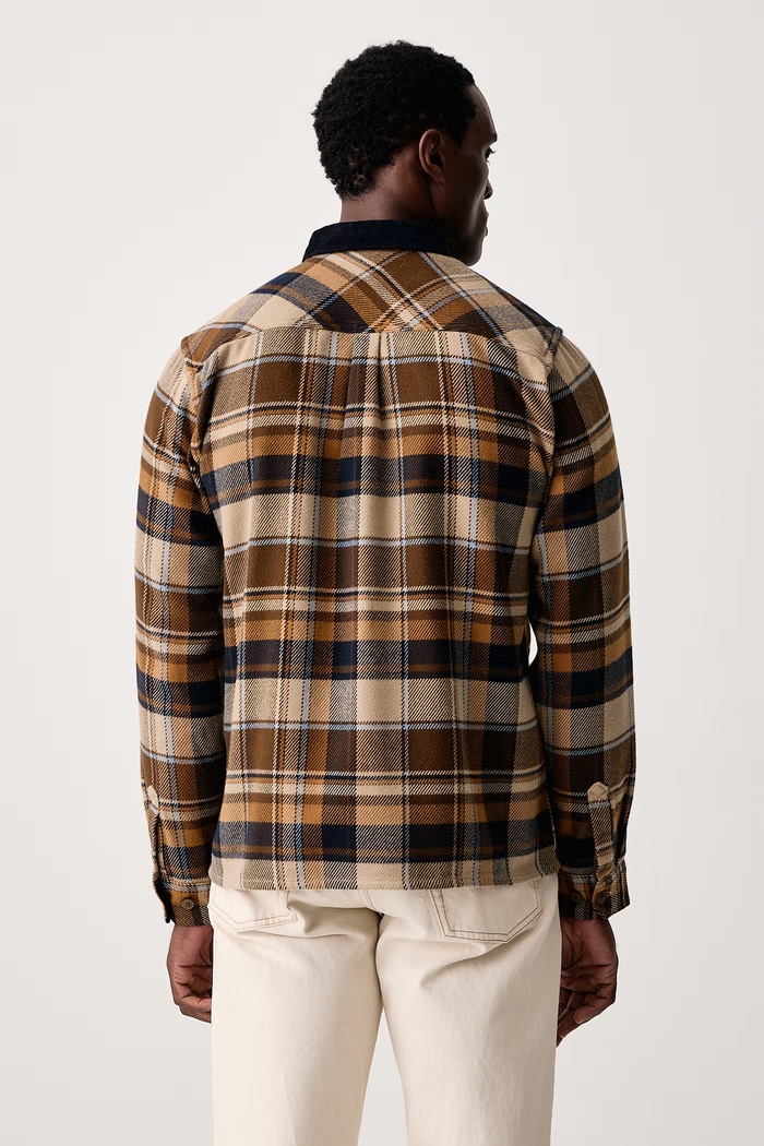 Odzież Barbour Koszula męska bawełniana GRASMOOR MSH5646 brązowy