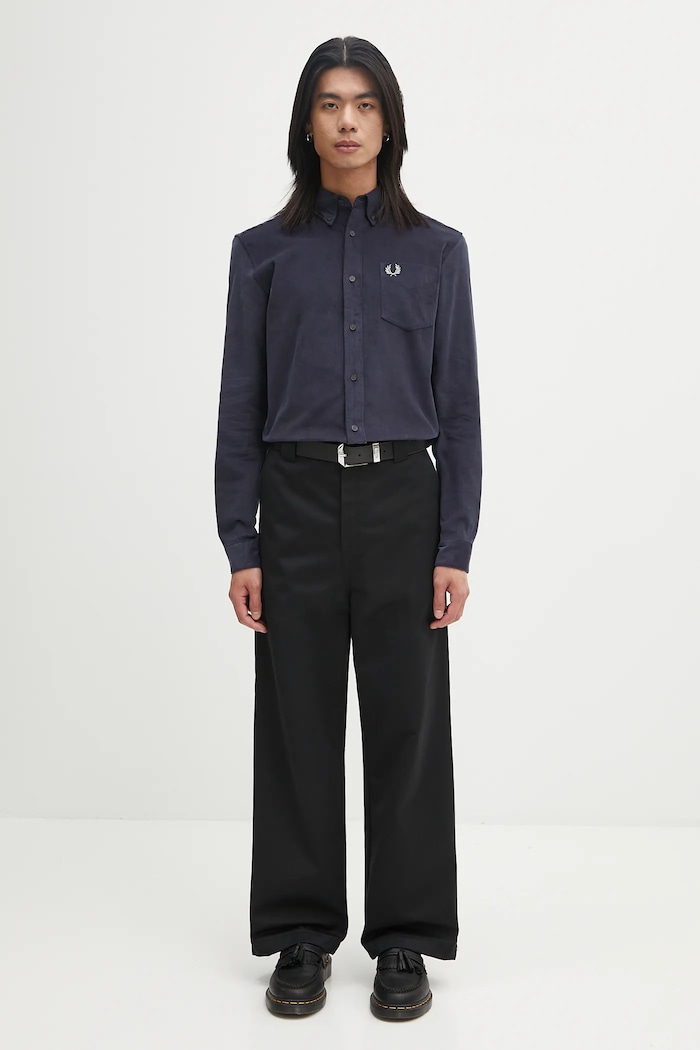 Fred Perry koszula bawełniana M1737 granatowy