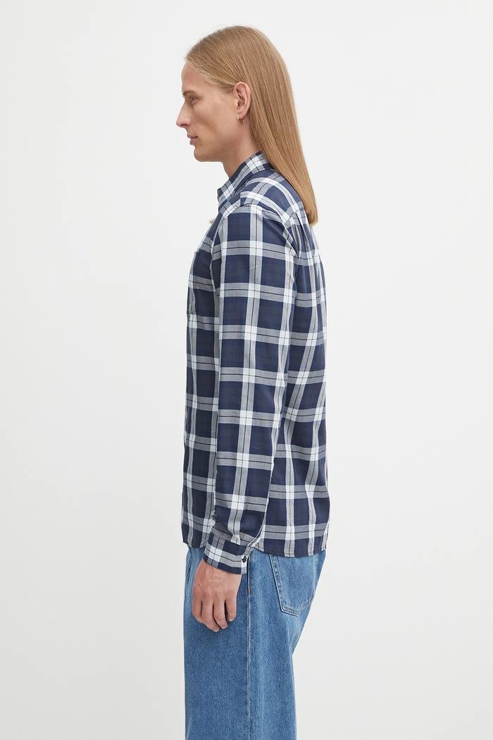 Bavlnená košeľa Fred Perry M1742 tmavomodrá AW25