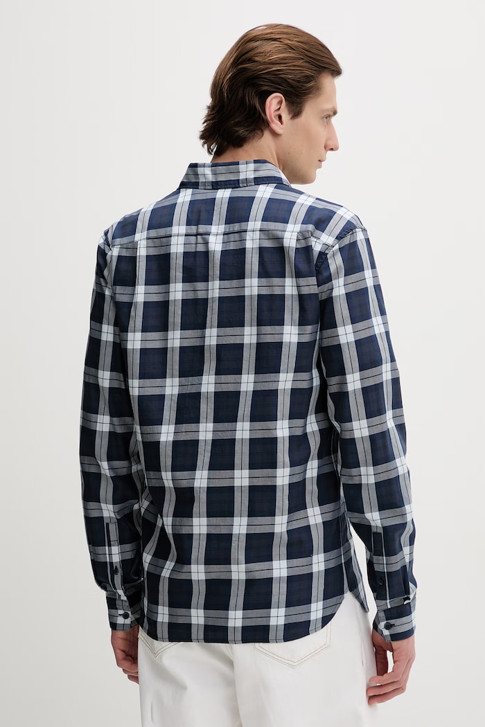 Ruházat Fred Perry pamut ing M1742 sötétkék