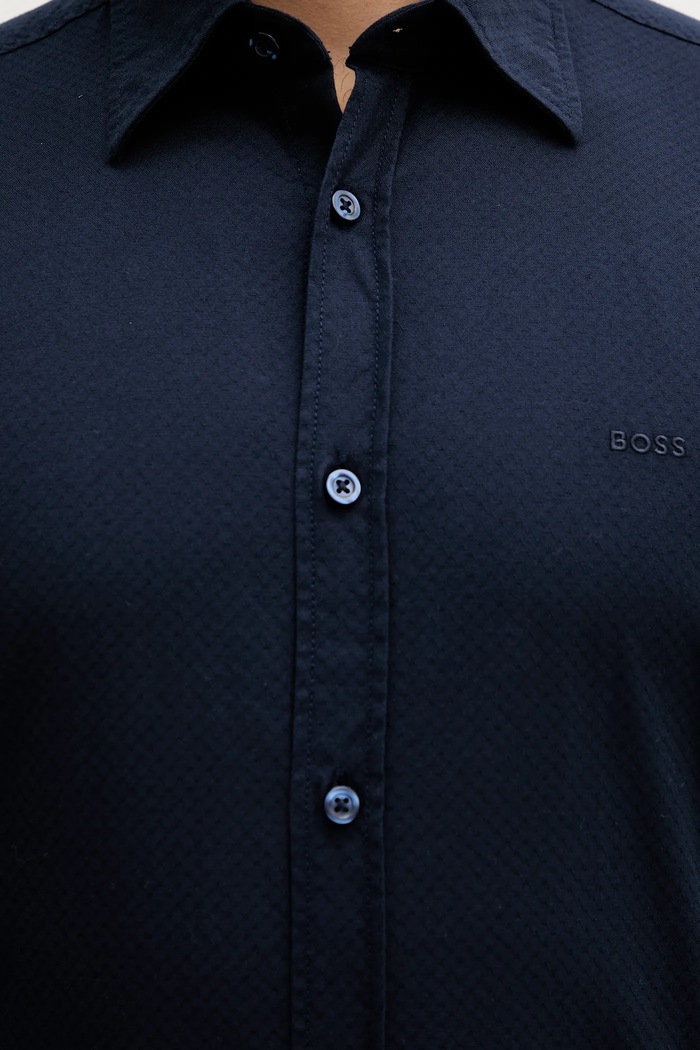 BOSS Orange cămașă Relegant_6_M 50548959 bleumarin