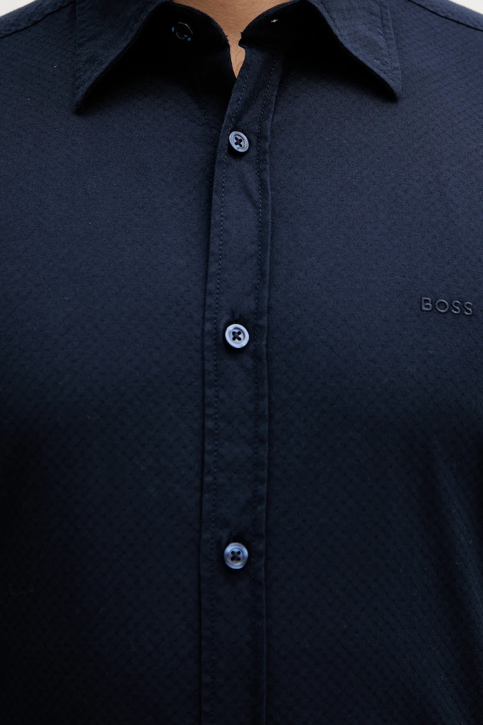 BOSS Orange cămașă Relegant_6_M 50548959 bleumarin