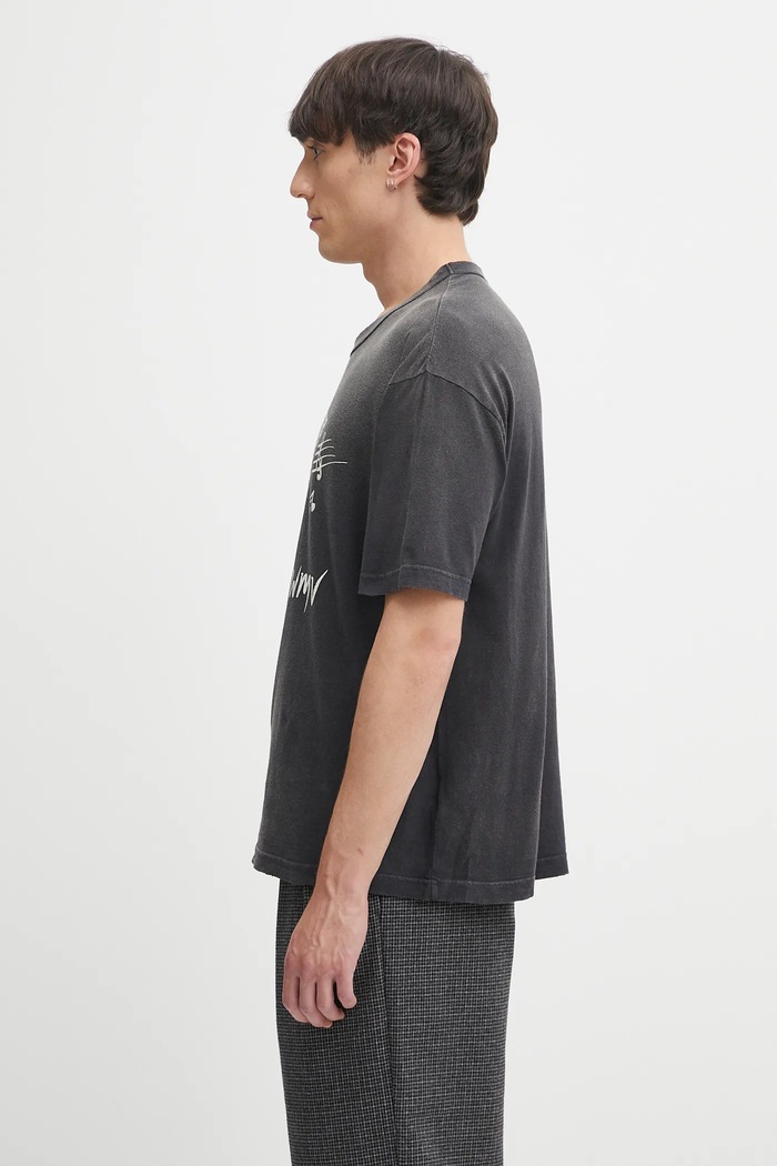 Βαμβακερό μπλουζάκι Visvim jumbo tee s/s v 125105010014 γκρί AW25