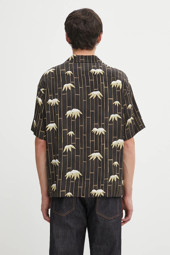 Ruházat Visvim selyem ing copa shirt s/s bamboo 125105011003 fekete
