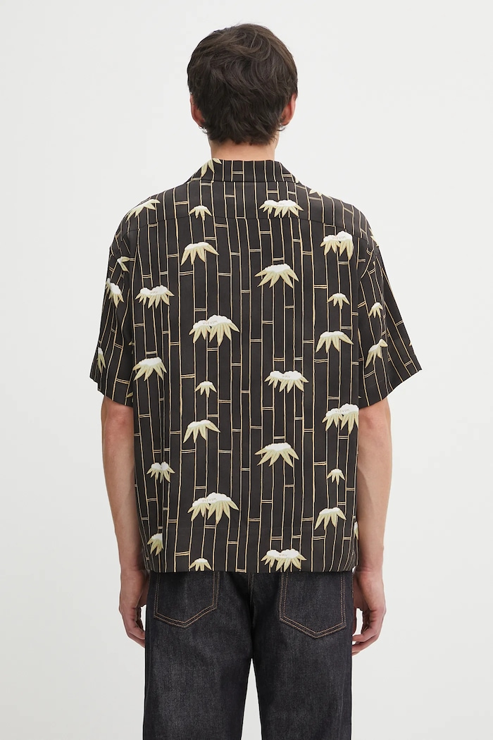 Abbigliamento Visvim camicia in seta copa shirt s/s bamboo 125105011003 nero