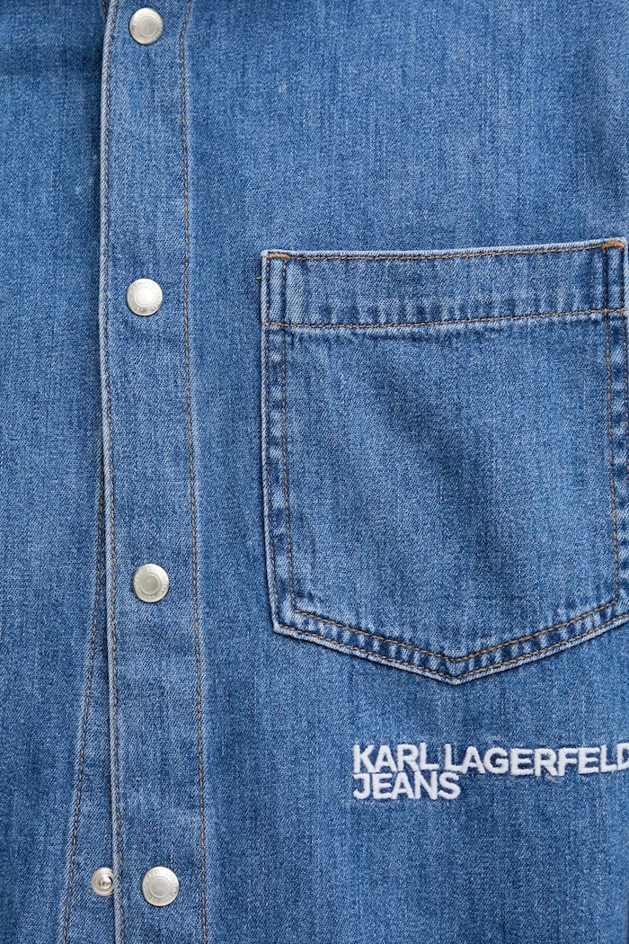Jeans srajca Karl Lagerfeld Jeans A4M16001 modra