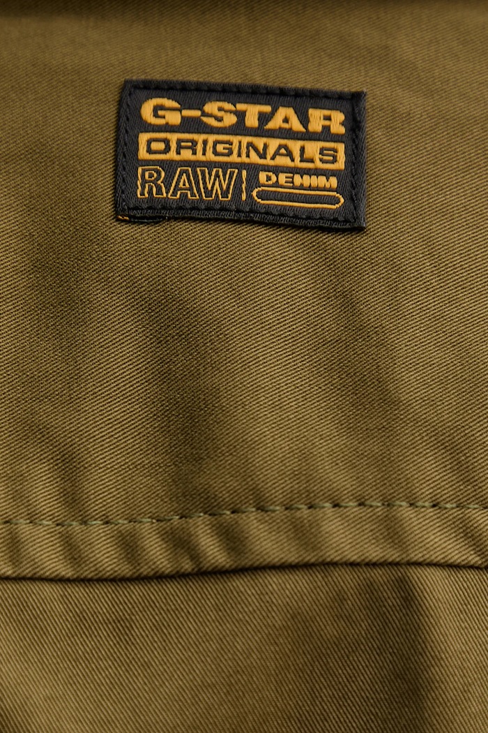 Хлопковая рубашка G-Star 0 Cargo Pocket Regular D26942.E077 зелёный