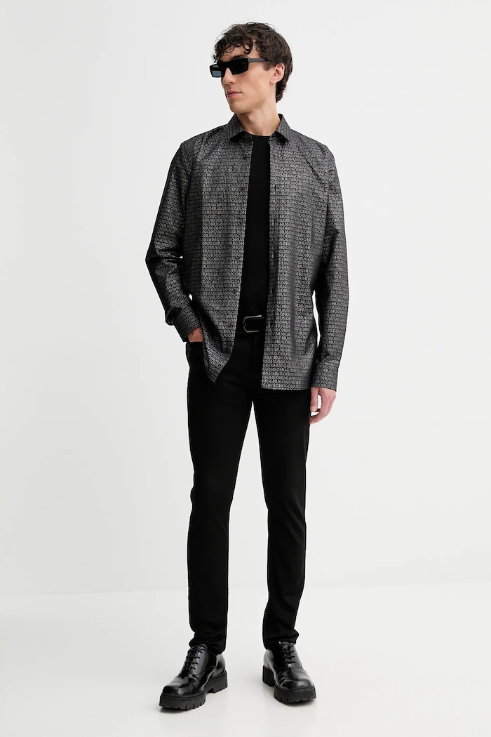 Сорочка HUGO Elisha02 50524846 чорний AW25