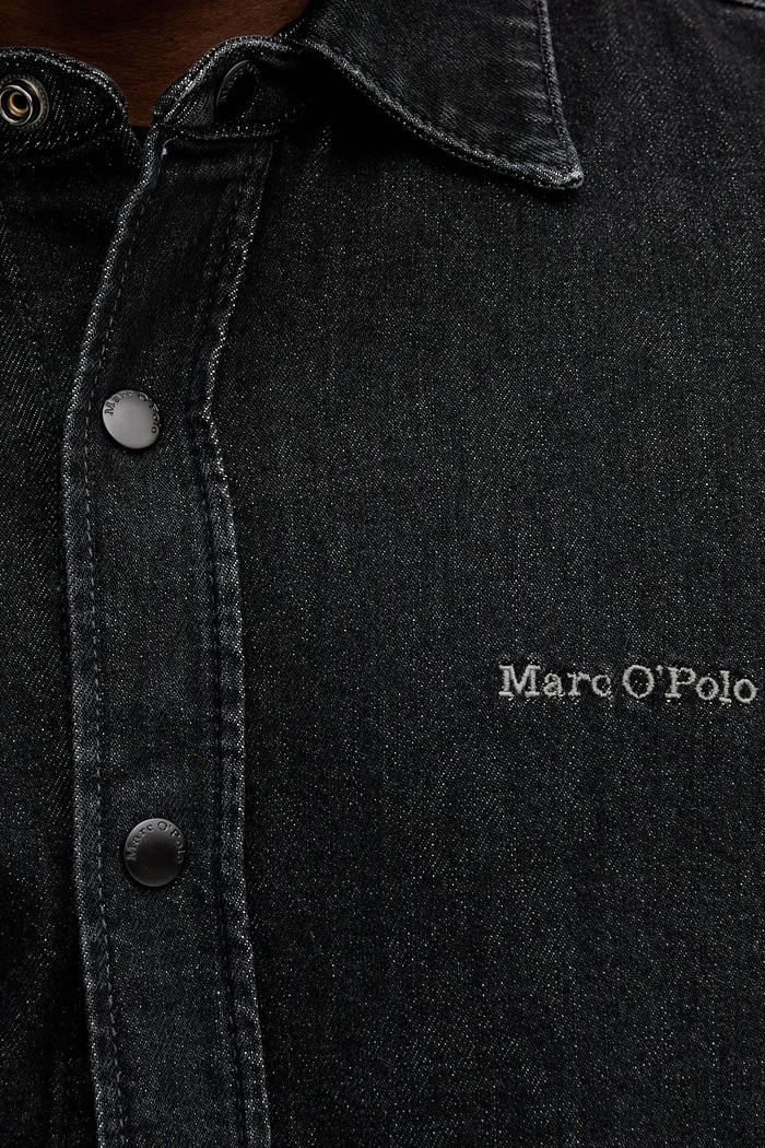 Τζιν πουκάμισο Marc O'Polo 5000008882 μαύρο