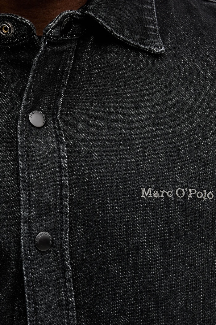 Τζιν πουκάμισο Marc O'Polo 5000008882 μαύρο