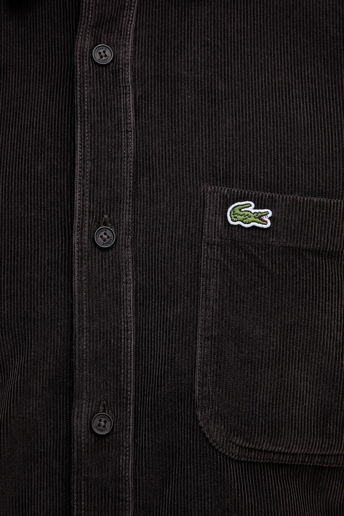 Πουκάμισο κοτλέ Lacoste CH3346 καφέ