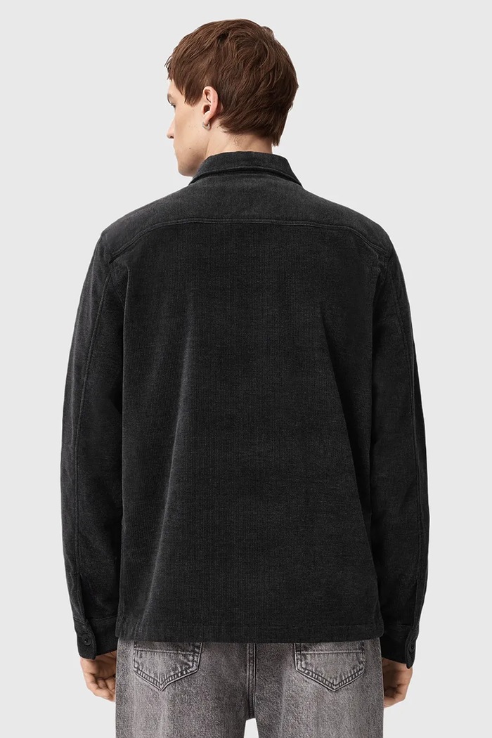 Košile AllSaints HAWKER černá M017SD