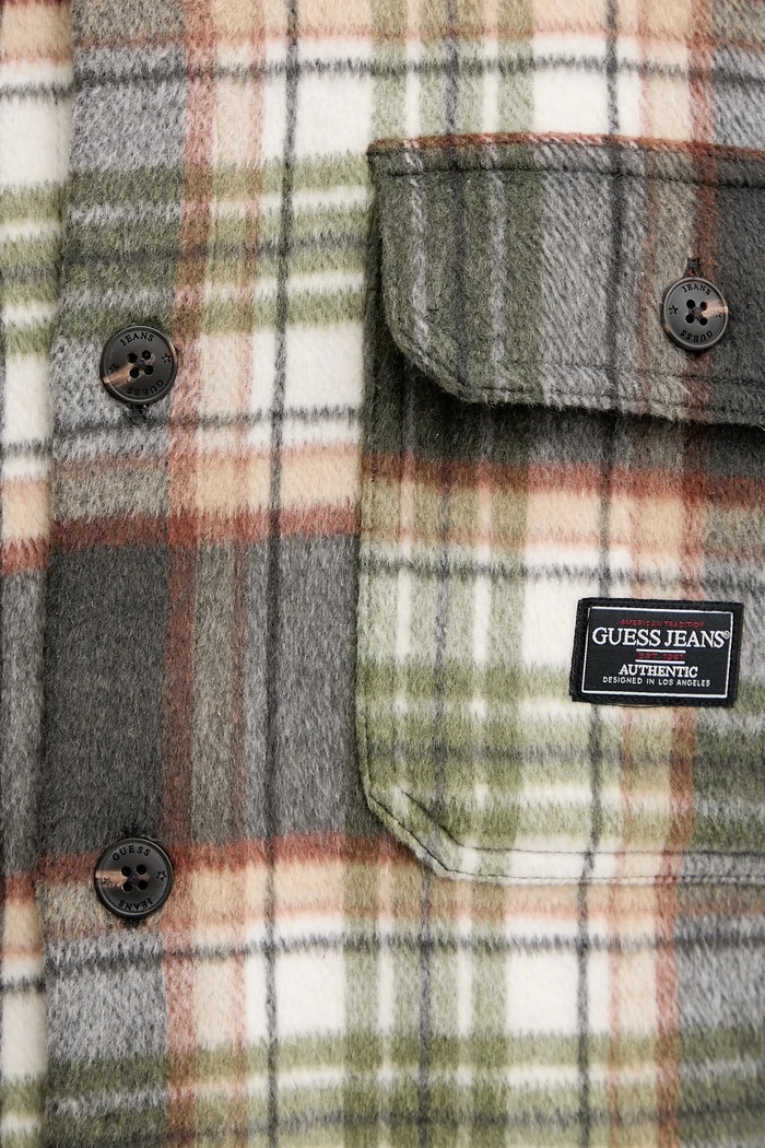 Guess Jeans dzseki gyapjúkeverékből M5BH68.WI542 szürke
