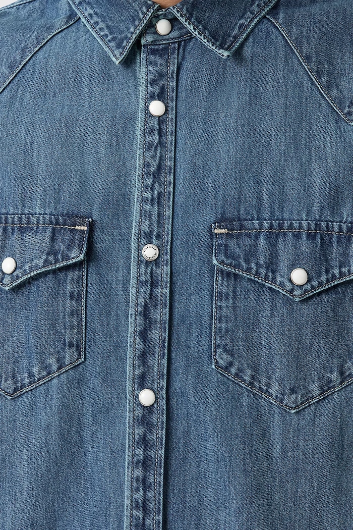 Oblečenie Rifľová košeľa AllSaints FENTON M054SD modrá
