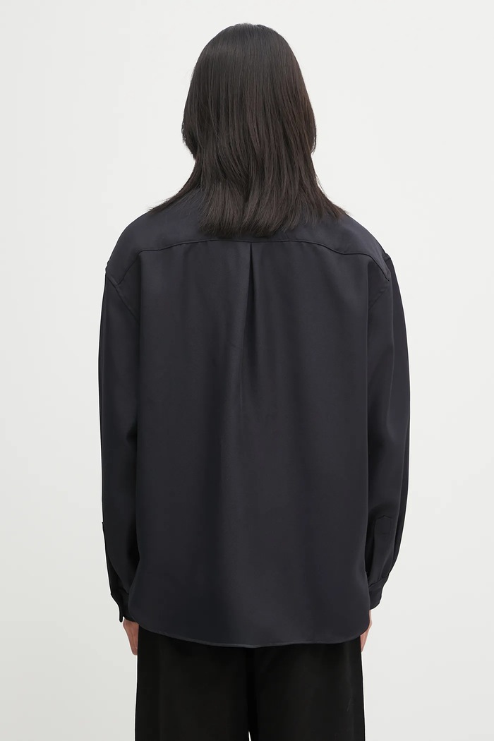 Odjeća Košulja RHUDE Boxy LS Work Shirt RHPF25SR02731 crna