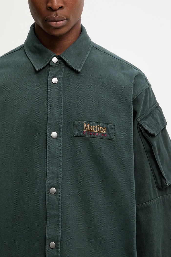 Denim shirt Utility Martine Rose green 475WP22414