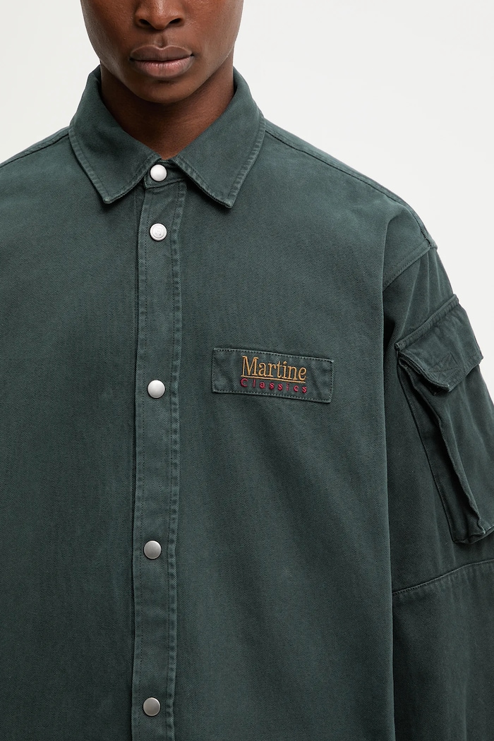 Denim shirt Utility Martine Rose green 475WP22414