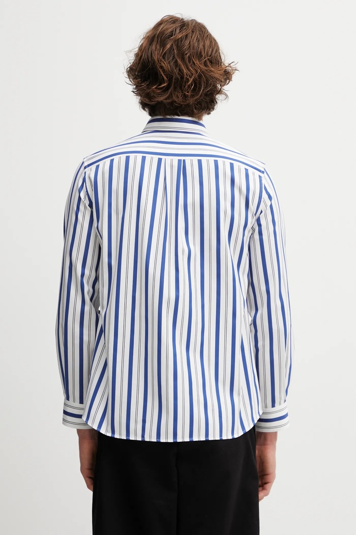 Дрехи Памучна риза Wales Bonner Daylight Shirt WA25SH04.CO06.401 бял