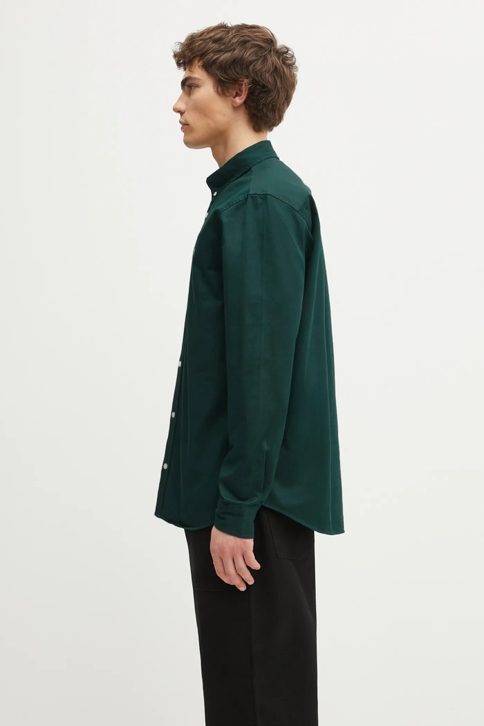 Bavlněná košile Carhartt WIP L/S Madison Shirt I023339.36IXX zelená AW25
