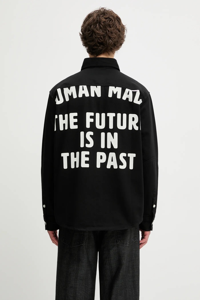 Clothing Human Made cotton shirt OVERSIZED HM30SH014 black