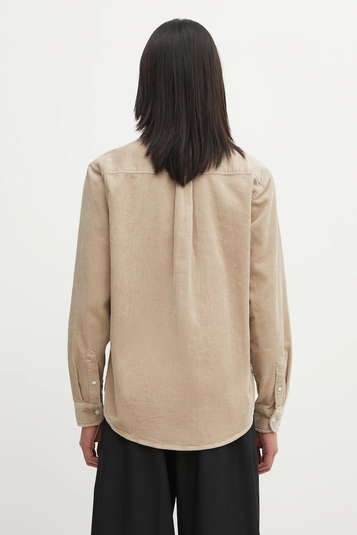 Clothing Carhartt WIP cotton shirt L/S Madison Cord I029958.0FGXX beige