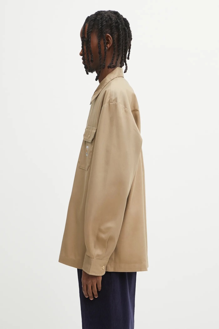 Carhartt WIP Риза Carhartt WIP L/S Craft I033814.8YXX бежов AW25