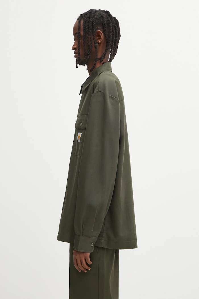 Carhartt WIP Košile Carhartt WIP L/S Craft I033814.63XX zelená AW25