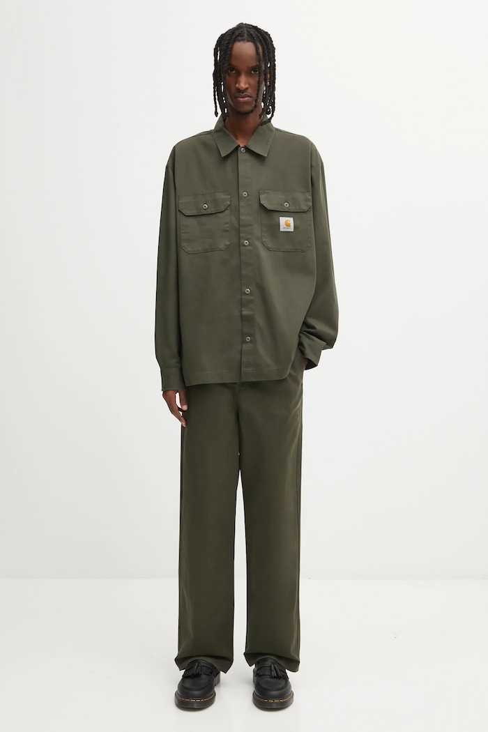 Košile Carhartt WIP L/S Craft Carhartt WIP zelená I033814.63XX