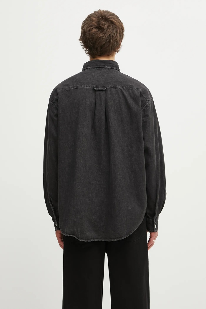 Îmbrăcăminte Carhartt WIP cămașă jeans L/S Lucas I034525.8906 negru