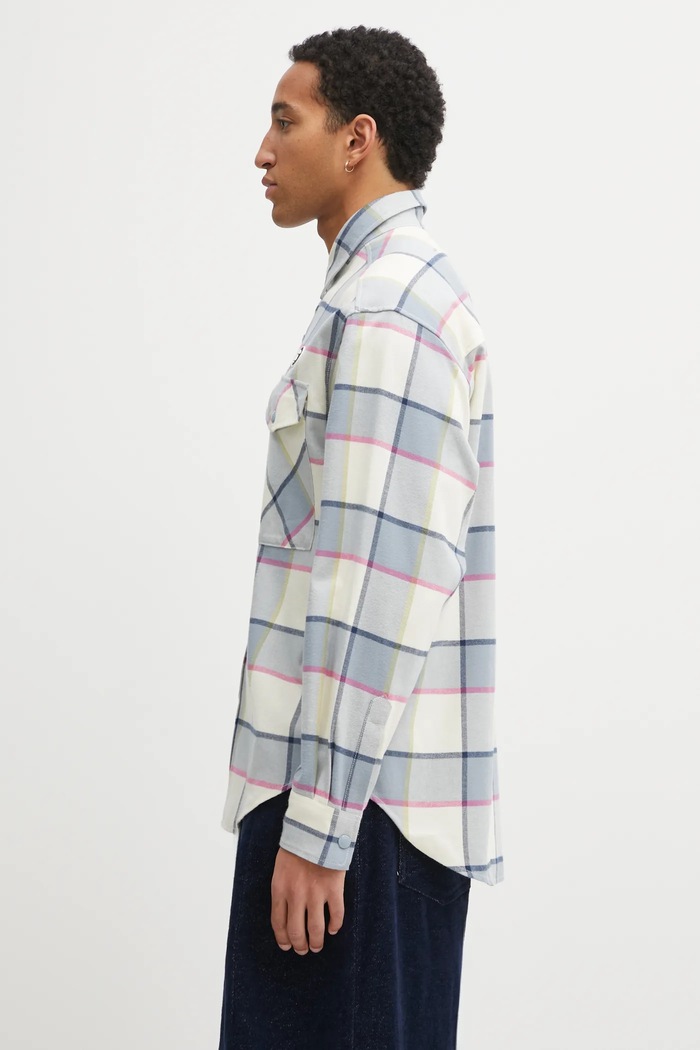 Бавовняна сорочка AAPE Now AAPSTM8543XXP бежевий AW25