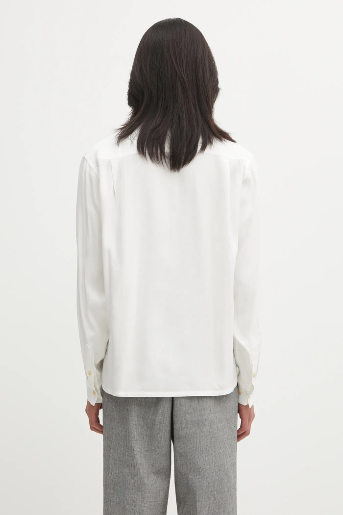 Odzież Visvim koszula KEESEY SHIRT L.S 125205011006 biały