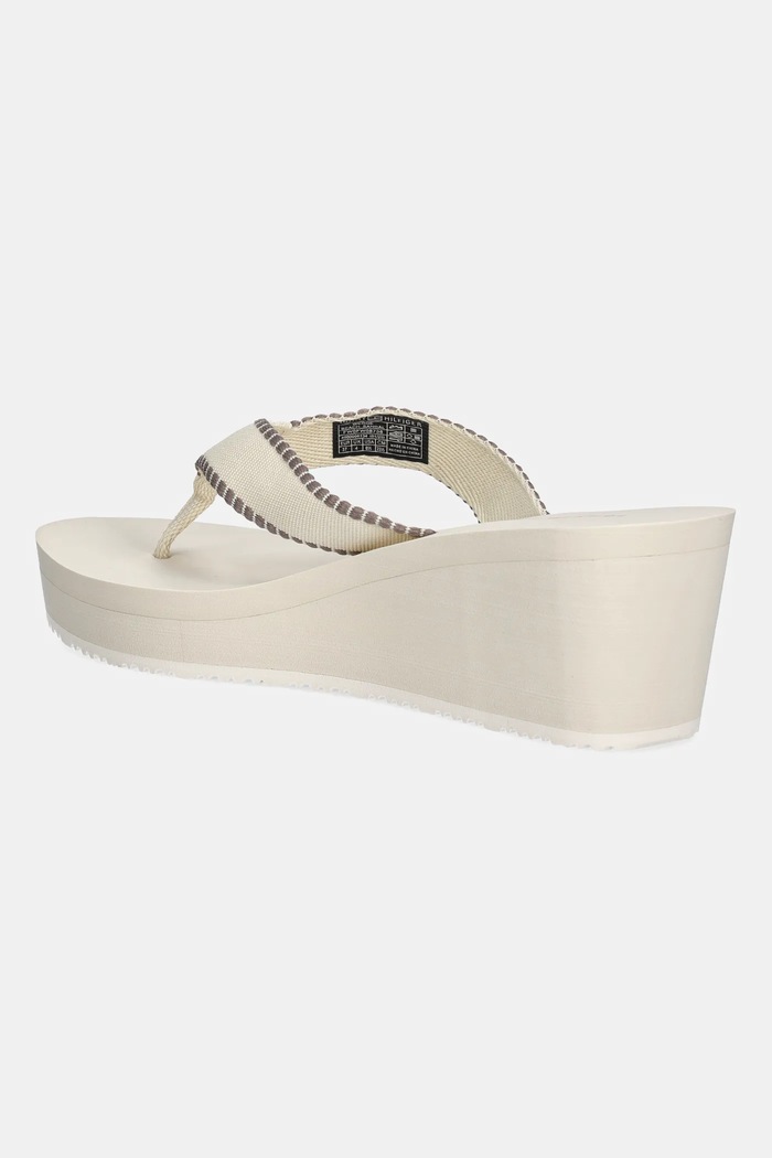 Boty Žabky Tommy Hilfiger WEDGE BEACH SANDAL FW0FW08738 béžová