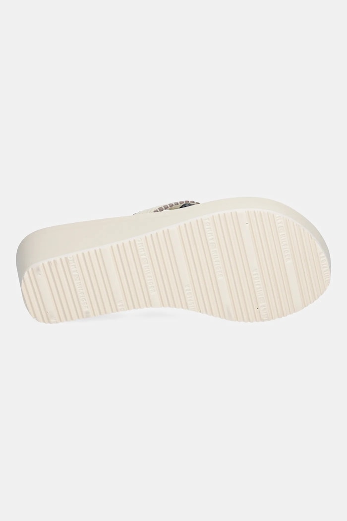 Žabky Tommy Hilfiger WEDGE BEACH SANDAL FW0FW08738 béžová